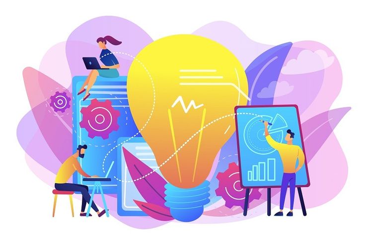 Illustration of a modern office